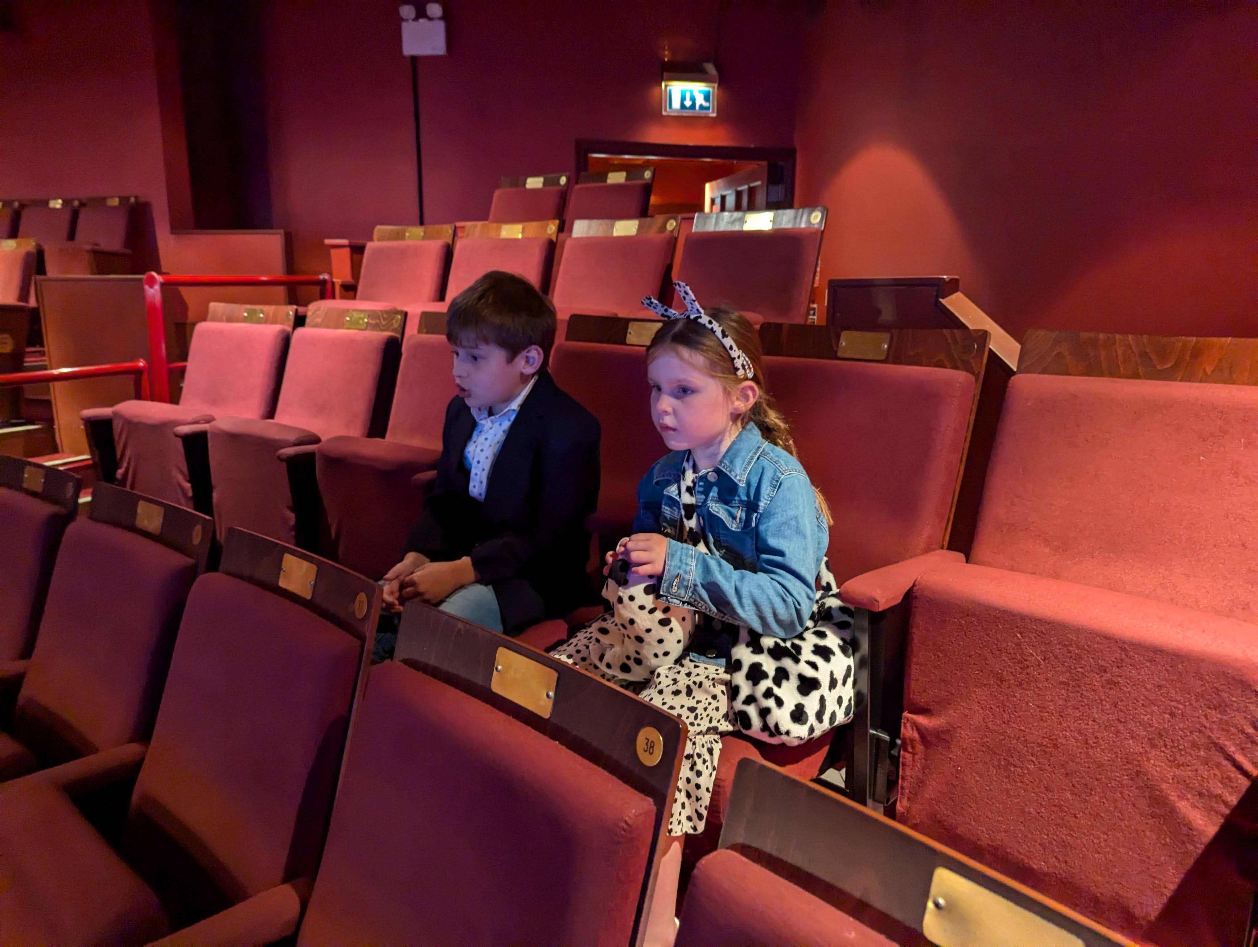 Charlotte and James at the theatre